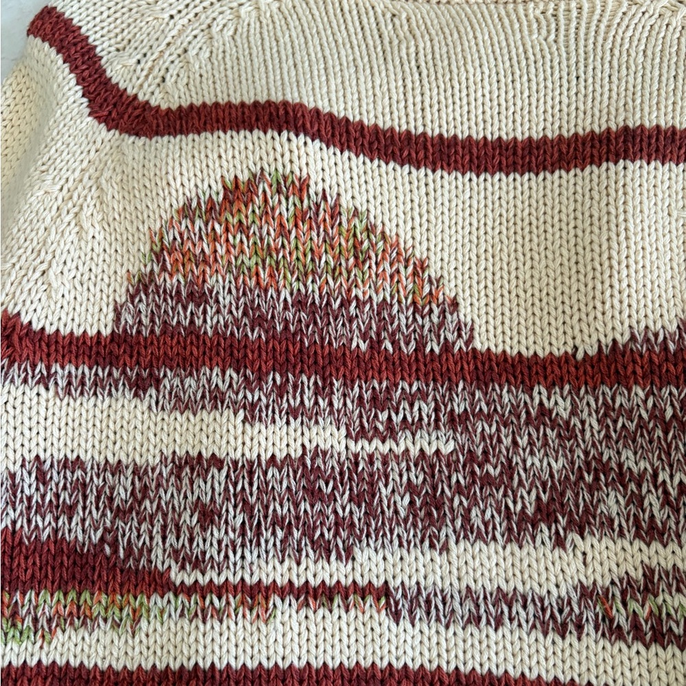 The Great. Sunset Landscape Lodge Cardigan Sweater - Picture 7 of 8